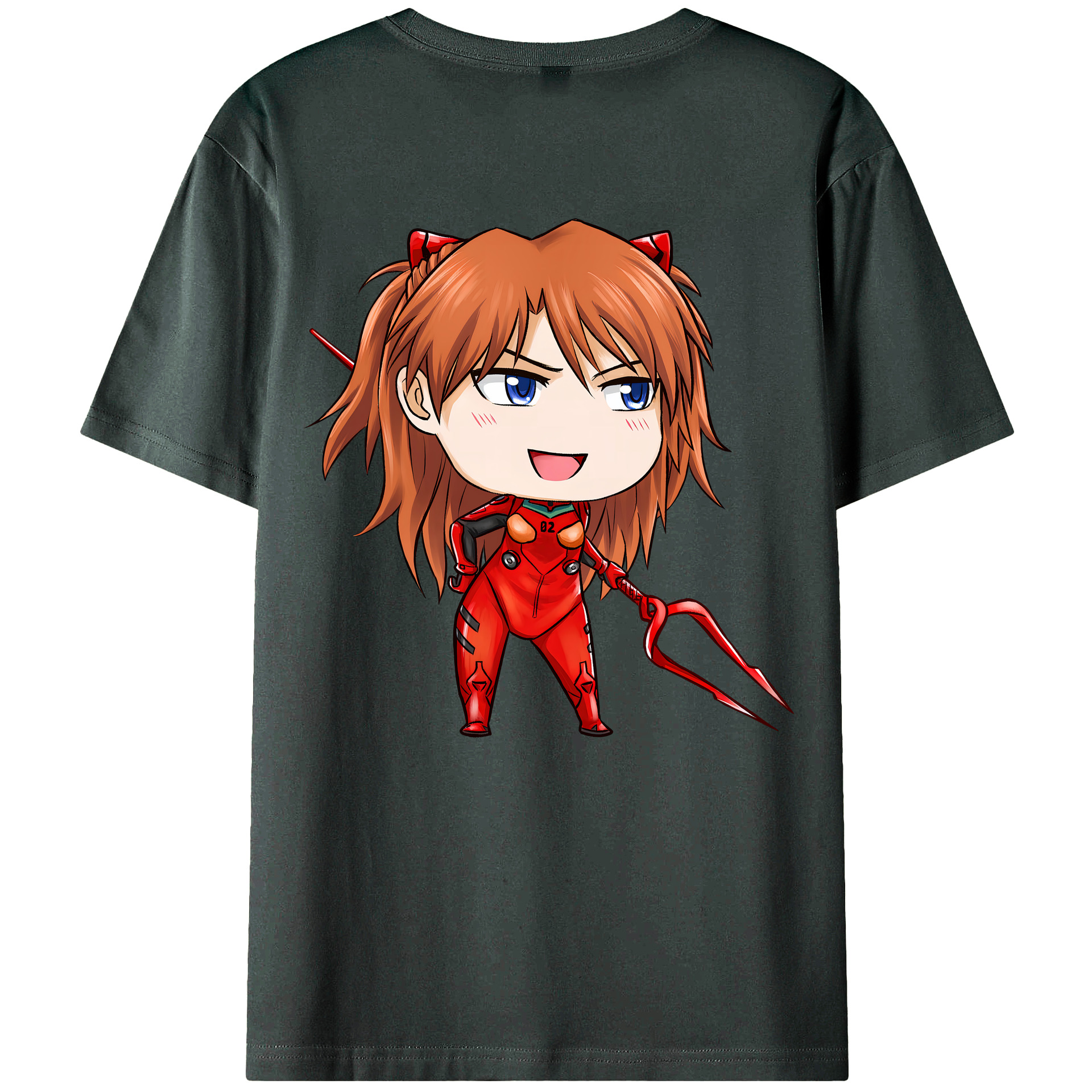 （画像用） EVA 新世紀エヴァンゲリオン 綿100％ メンズ半袖Tシャツ（バックプリント） 通気性